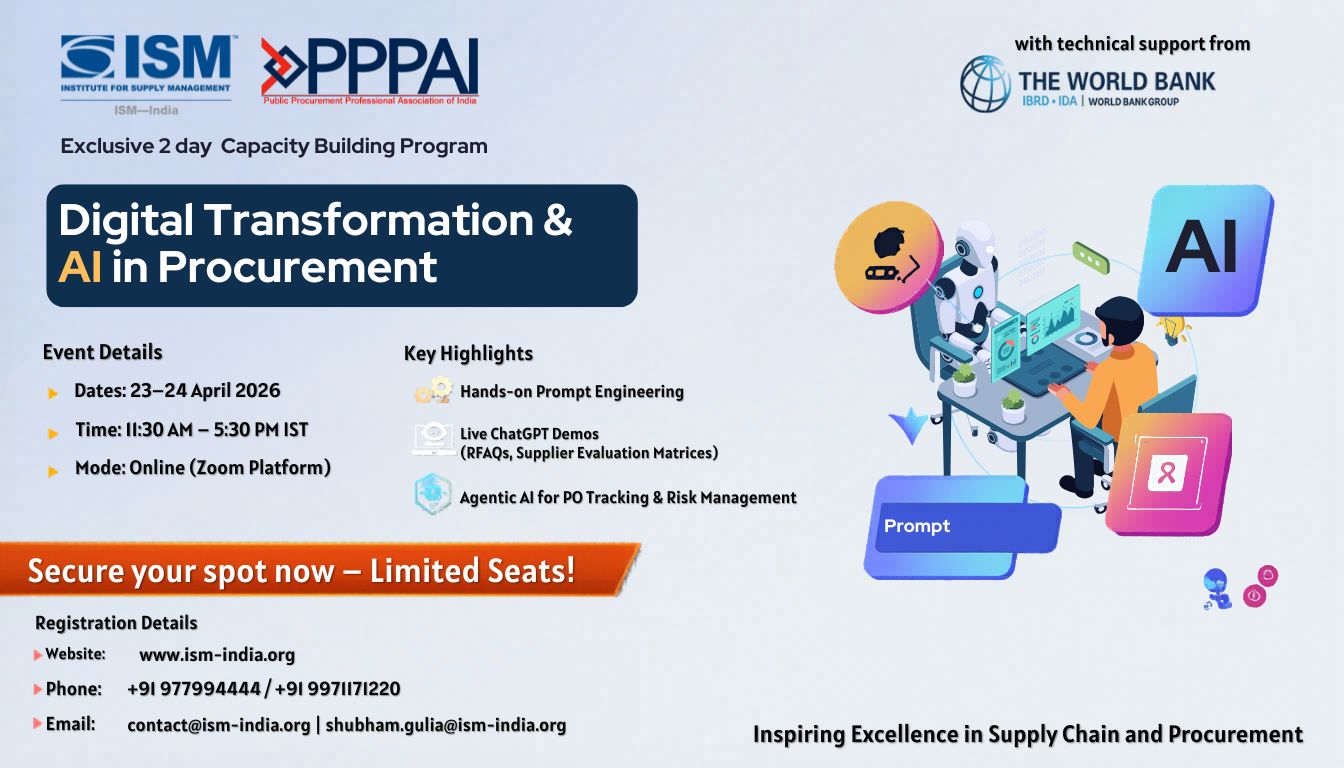 2 Days Capacity Building Program on Digital Transformation & AI in Procurement
