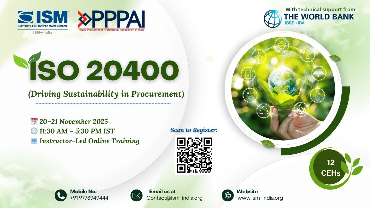 🌍 ISO 20400 Masterclass: Driving Sustainability in Procurement