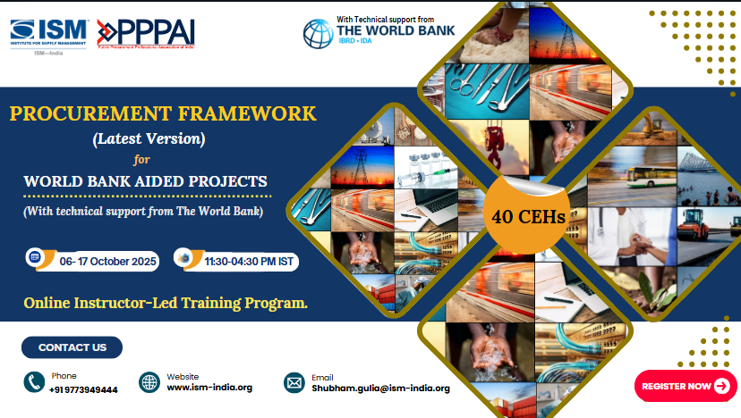 World Bank Procurement Framework Training Program — 11th Edition