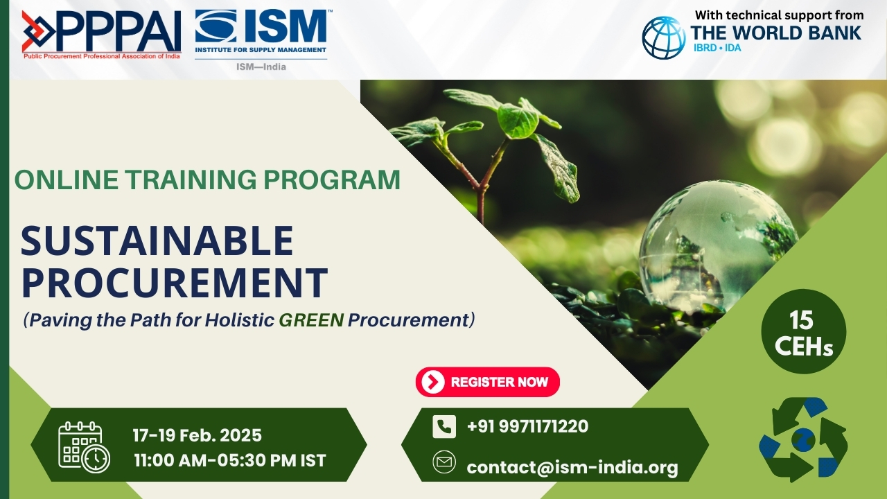 Instructor-Led Training Program on Sustainable Procurement