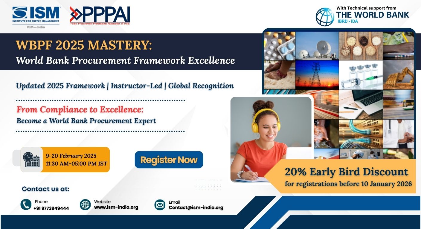 WBPF 2025 MASTERY World Bank Procurement Framework Excellence