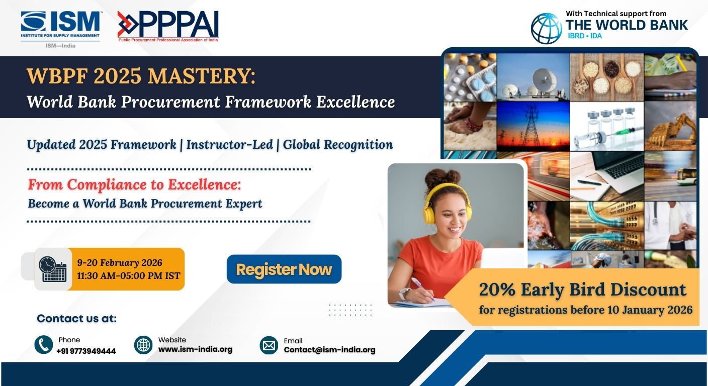 WBPF 2025 MASTERY World Bank Procurement Framework Excellence