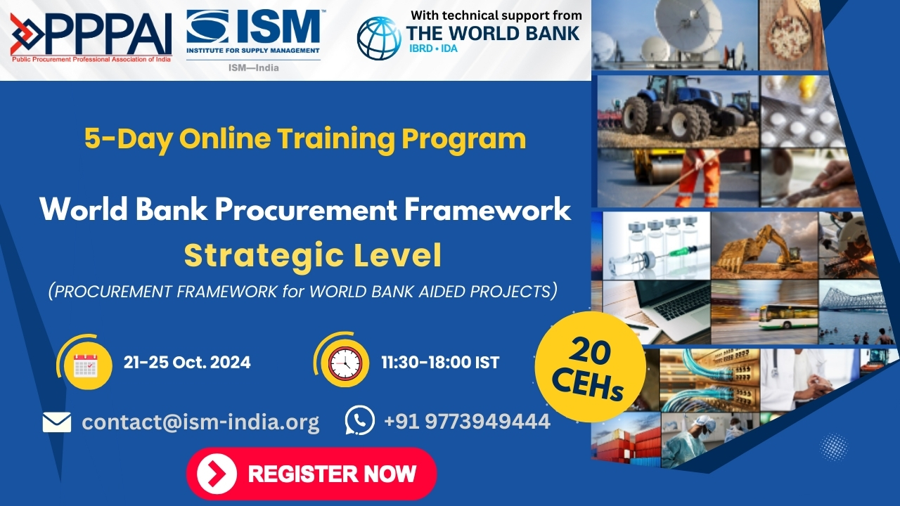 Master the World Bank Procurement Framework: Strategic Level