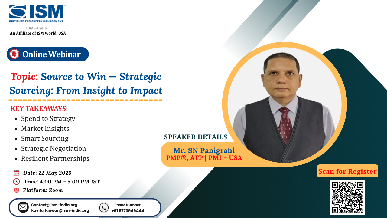 Webinar on Strategic Sourcing