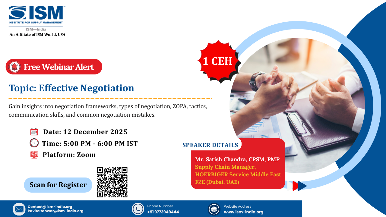 Webinar on Effective Negotiation